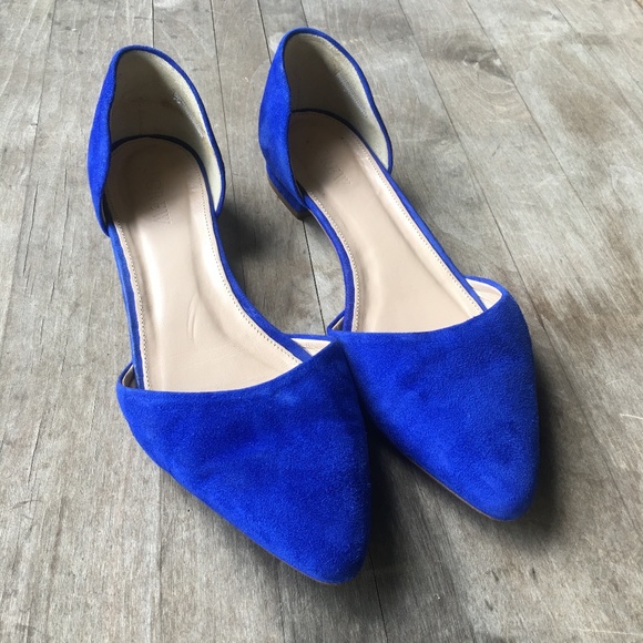 J. Crew Shoes - Jcrew Royal Blue D'Orsay Flats, size 5.5